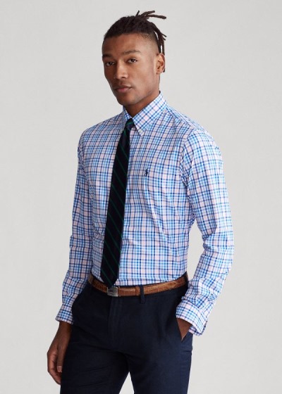 Camisa Polo Ralph Lauren Plaid Performance Twill Homem 64095-ROLA